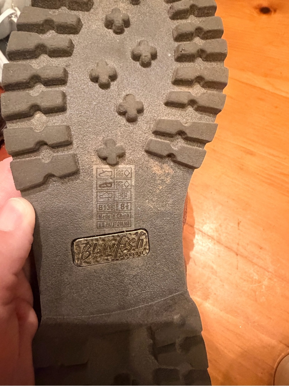 Womens Tan Lace-Up Utility Boots - Picture 5 of 5